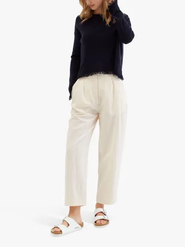 Chinti & Parker Plain Cropped Trousers - Cream - Female