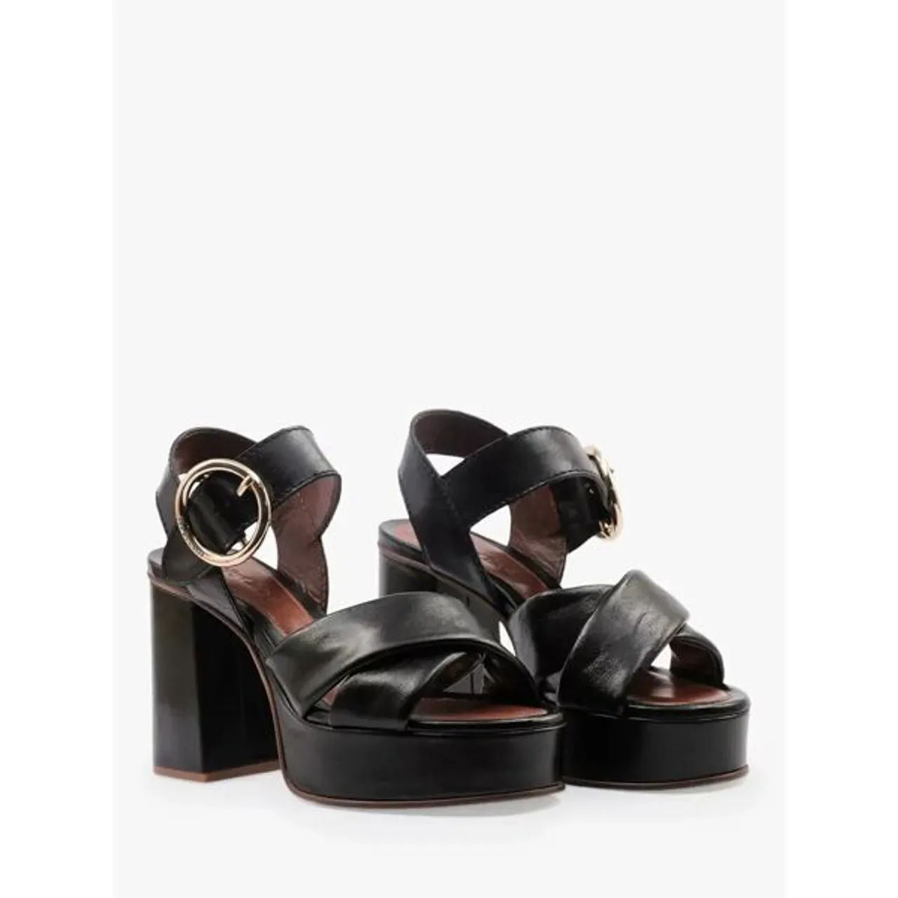 ChloÃ© Lyna High Heel Platform Sandals - Black - Female