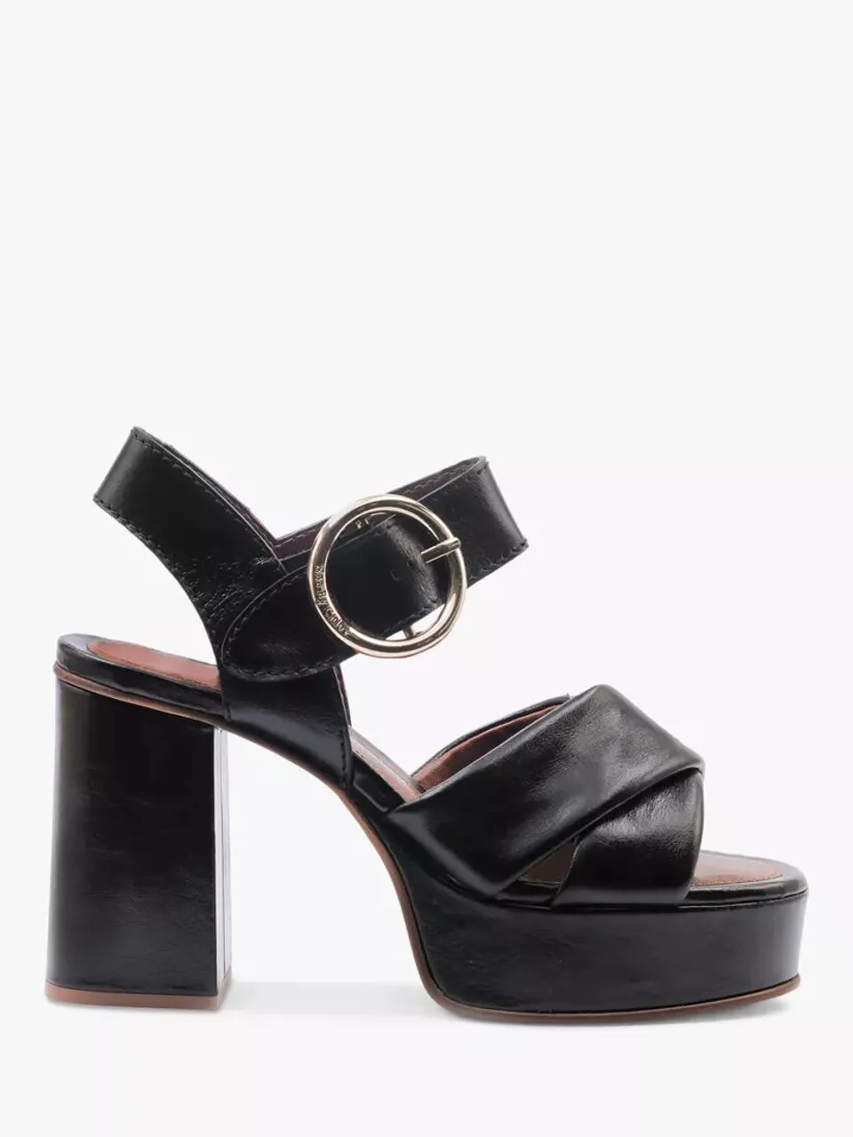 ChloÃ© Lyna High Heel Platform Sandals - Black - Female