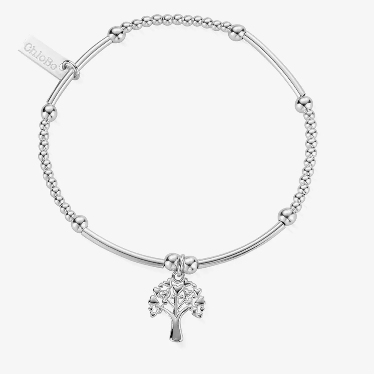 ChloBo Cute Mini Heart Tree Of Life Bracelet SBCM690