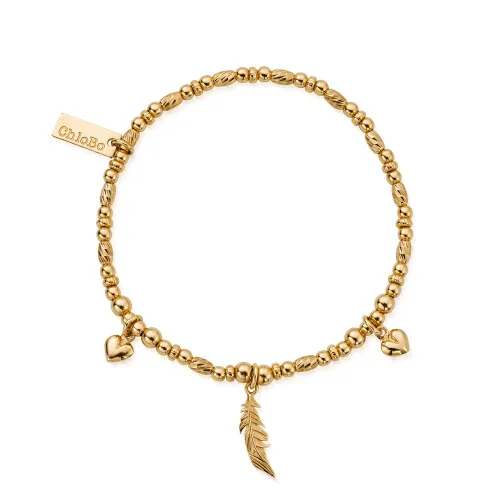 ChloBo Gold Plated Love & Courage Bracelet