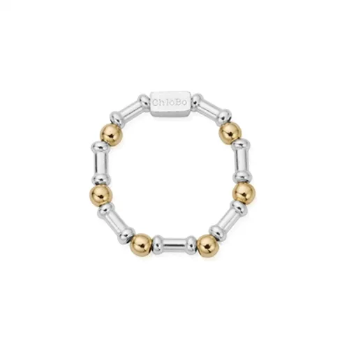 ChloBo Gold Plated Rhythm of Water Ring - Gold