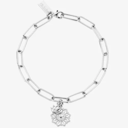 ChloBo Silver Link Chain Balance & Harmony Bracelet SBLC3204530