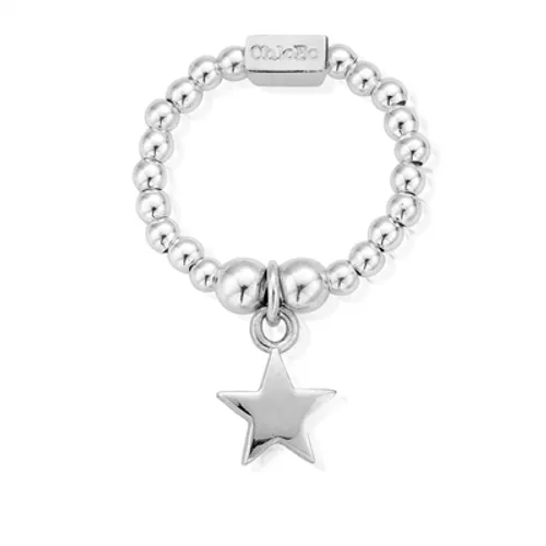 ChloBo Silver Star Ring Large - Silver