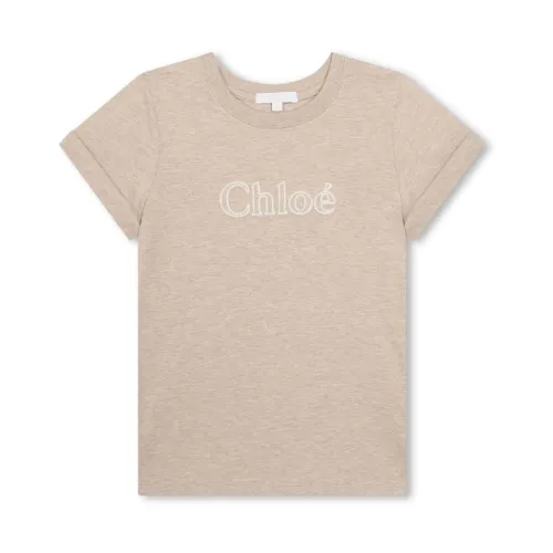 Chloé , Beige T-shirts and Polos ,Beige female, Sizes: