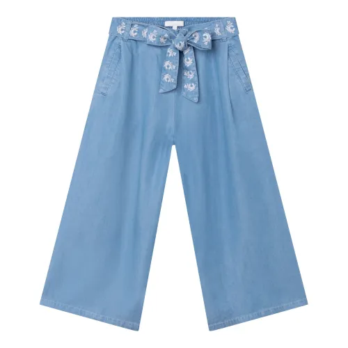 Chloé , Blue Regular Fit Trousers ,Blue female, Sizes: