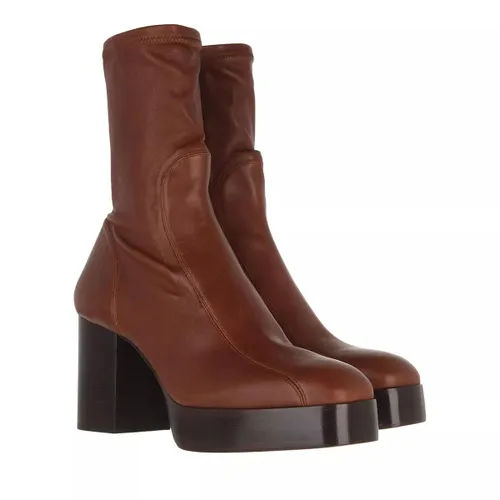 Chloé Boots & Ankle Boots - Block Heel Boots Leather - brown - Boots & Ankle Boots for ladies