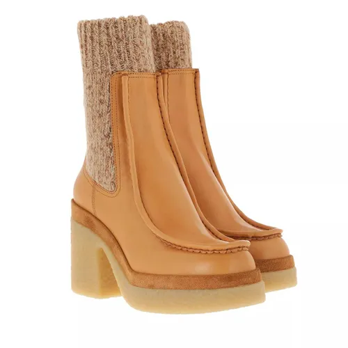 Chloé Boots & Ankle Boots - Jamie Booties Leather - cognac - Boots & Ankle Boots for ladies