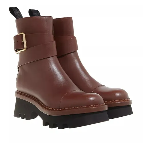Chloé Boots & Ankle Boots - Owena Ankle Boots Smooth Leather - brown - Boots & Ankle Boots for ladies