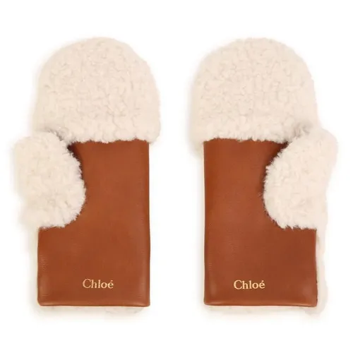 CHLOE Chloe Fleece Gloves Jn34 - Cream