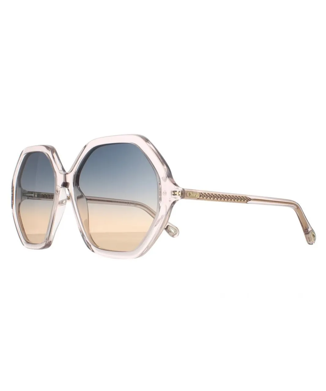 Chloé Chloe Round Womens Pink Crystal Blue to Peach Gradient CH0008S Esther - One