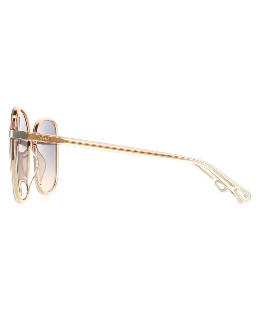 Chloé Chloe Square Womens Orange Crystal Fade and Gold Blue to Brown Gradient CH0031S Franky - One