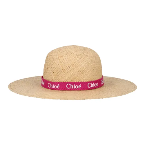Chloé , Girls Accessories Hats Caps Natural Pink Ss24 ,Beige female, Sizes: