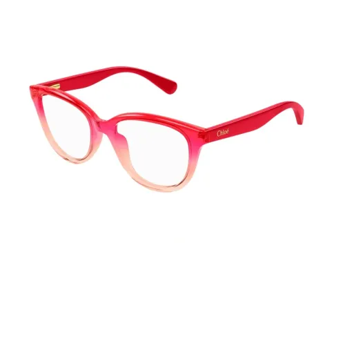 Chloé , Kids Cat-Eye Glasses Cc0021O ,Pink female, Sizes: