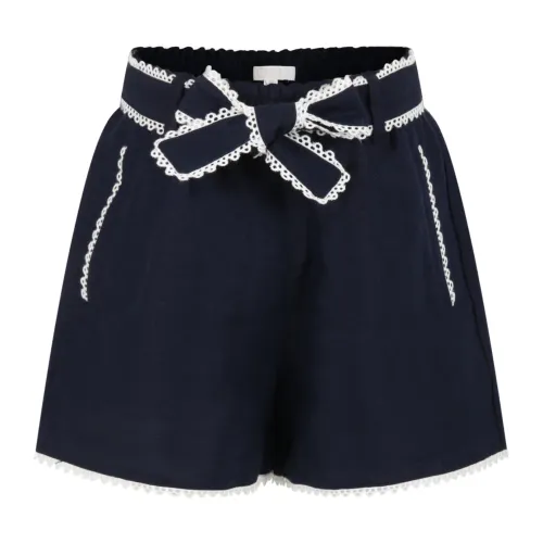 Chloé , Kids Shorts and Bermuda Shorts ,Blue female, Sizes: