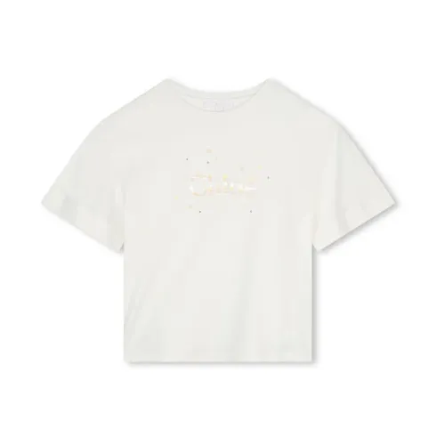 Chloé , Kids T-shirts and Polos ,White female, Sizes: