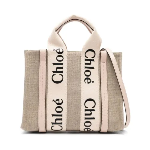 Chloé , Pink Woody Small Tote Bag ,Multicolor female, Sizes: ONE SIZE