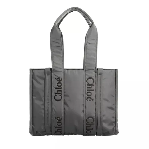 Chloé Shopping Bags - Medium Woody Tote Bag - grey - Shopping Bags for ladies