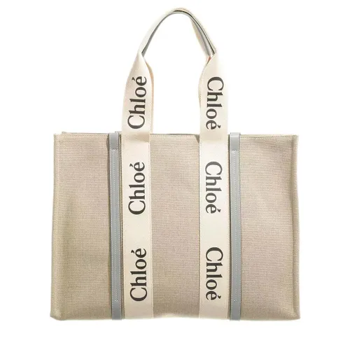 Chloé Tote Bags - Woody Tote Bag - beige - Tote Bags for ladies