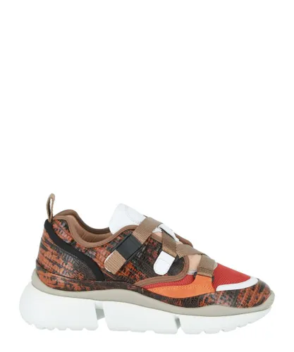 Chloé Womens Sonnie Leather Low-Top Sneakers - Multicolour Leather (archived)