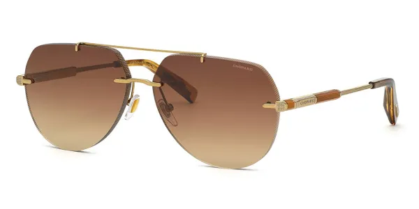 Chopard SCHG37 08FF Men's Sunglasses Gold Size 63