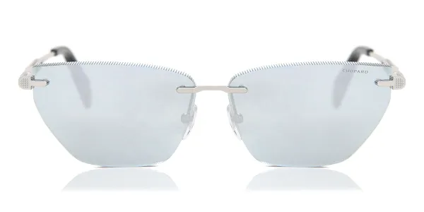 Chopard SCHG51 579X Men's Sunglasses Silver Size 60