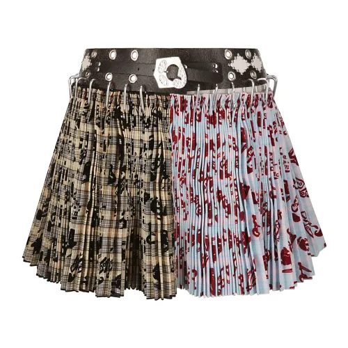 Chopova Lowena , Taffeta Mini Carabiner Skirt ,Multicolor female, Sizes: