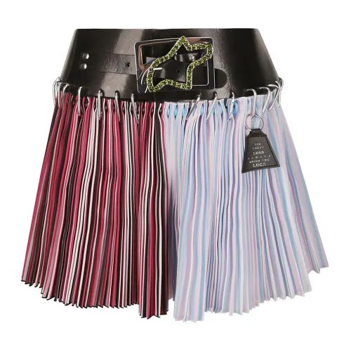 Chopova Lowena , Taffeta Mini Carabiner Skirt ,Multicolor female, Sizes: