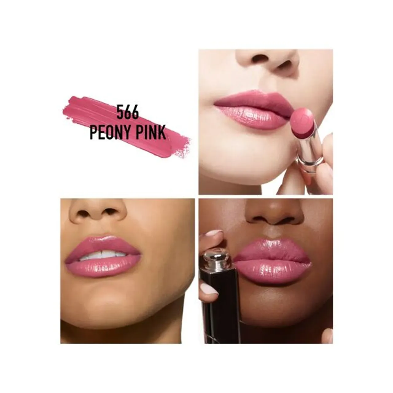 Christian Dior Addict Shine Refillable Lipstick - 566 Peony Pink - Unisex