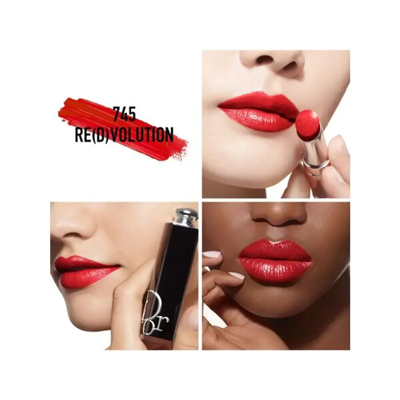 Christian Dior Addict Shine Refillable Lipstick - 745 Re(d)volution - Unisex