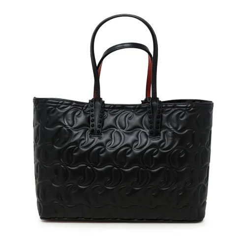 Christian Louboutin , Black Leather Handbag Cabata Small Bag ,Black female, Sizes: ONE SIZE