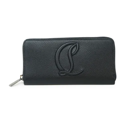 Christian Louboutin , Black Leather Long Wallet By My Side ,Black female, Sizes: ONE SIZE