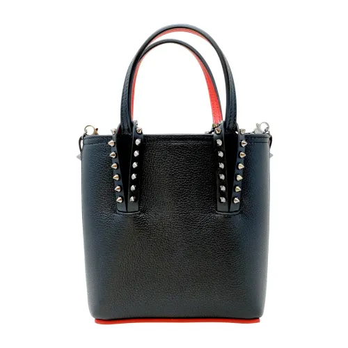 Christian Louboutin , Black Leather Mini Cabata Bag ,Black female, Sizes: ONE SIZE