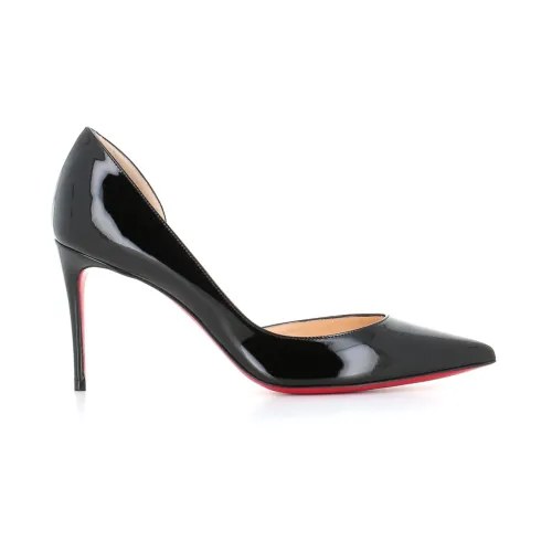 Christian Louboutin , Black Patent Leather Heels ,Black female, Sizes: