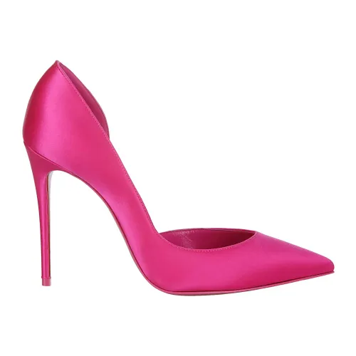 Christian Louboutin , Elegant Iriza 100 Crepe Satin/Lining Pumps ,Pink female, Sizes: