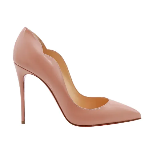 Christian Louboutin , Pink Leather Stiletto Pumps ,Pink female, Sizes: