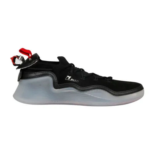 Christian Louboutin , Slip-On Sneakers with Semitransparent Sole ,Black male, Sizes: