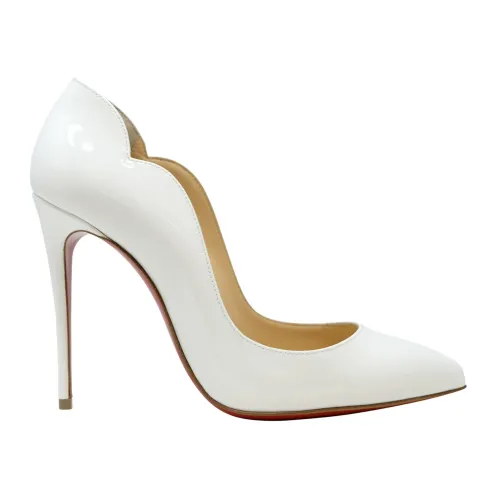 Christian Louboutin , White Patent Leather Pumps - Hot Chick 100 ,White female, Sizes: