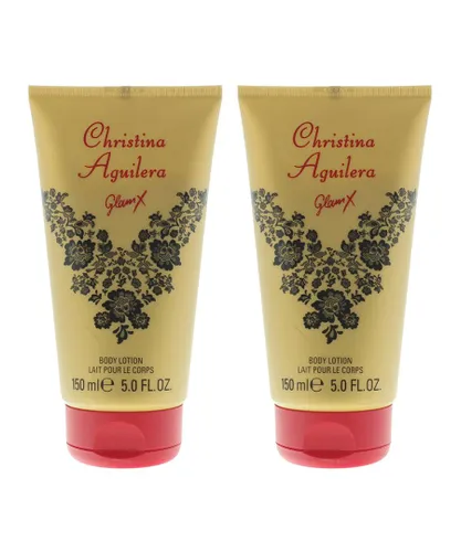 Christina Aguilera Womens Glam x Body Lotion 150ml For Her x 2 - One Size