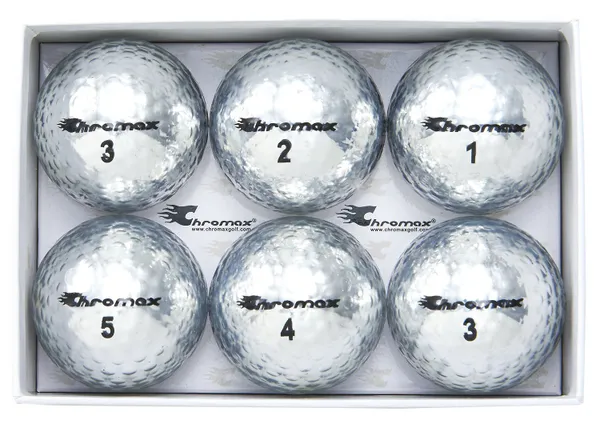 Chromax Metallic M5 Colored Golf Balls (Pack of 6)