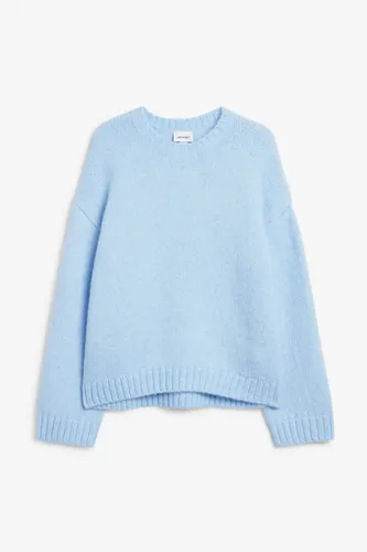 Chunky knit oversized sweater - Blue