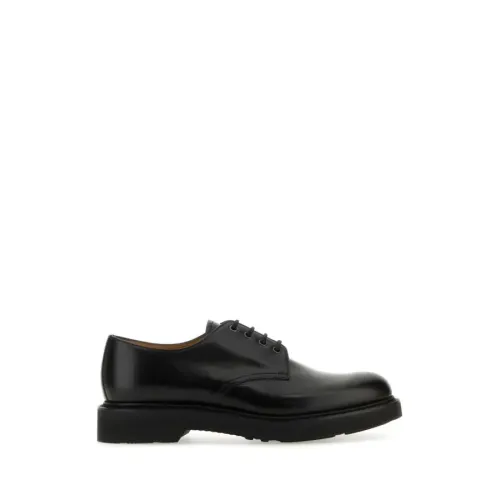 Church's , Black Flat Shoes ,Black male, Sizes: