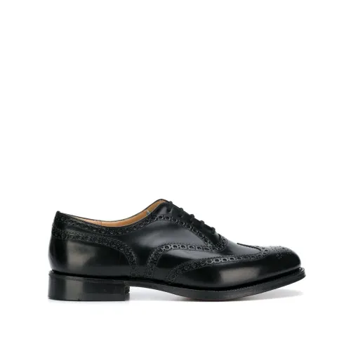 Church's , Black Laced Men`s Shoes Ss23 ,Black male, Sizes: