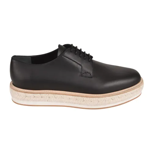 Church's , Black Leather Lace-Up Shoes ,Black female, Sizes: