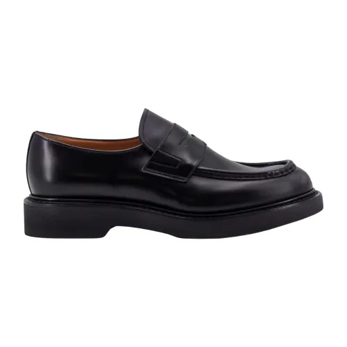 Church's , Black Loafer Shoes with Stitched Profiles ,Black male, Sizes: