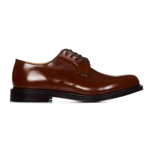 Church's , Brown Laced Shoes Ss23 ,Brown male, Sizes: