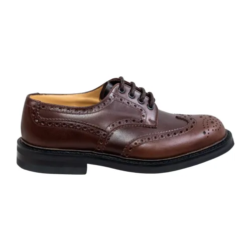 Church's , Handmade Full Brogue Derby Shoes ,Brown male, Sizes: