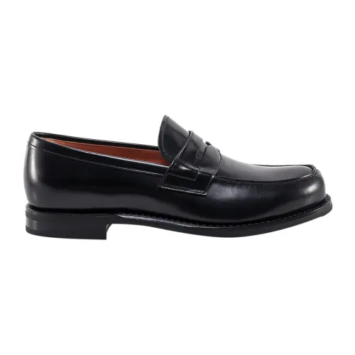Church's , Italian Leather Loafer Shoes Aw22 ,Black male, Sizes: