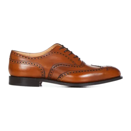 Church's , Lace-up Flat Shoes ,Brown male, Sizes: