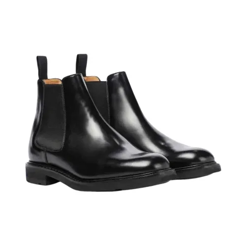 Church's , Leather Ankle Boot ,Black male, Sizes: